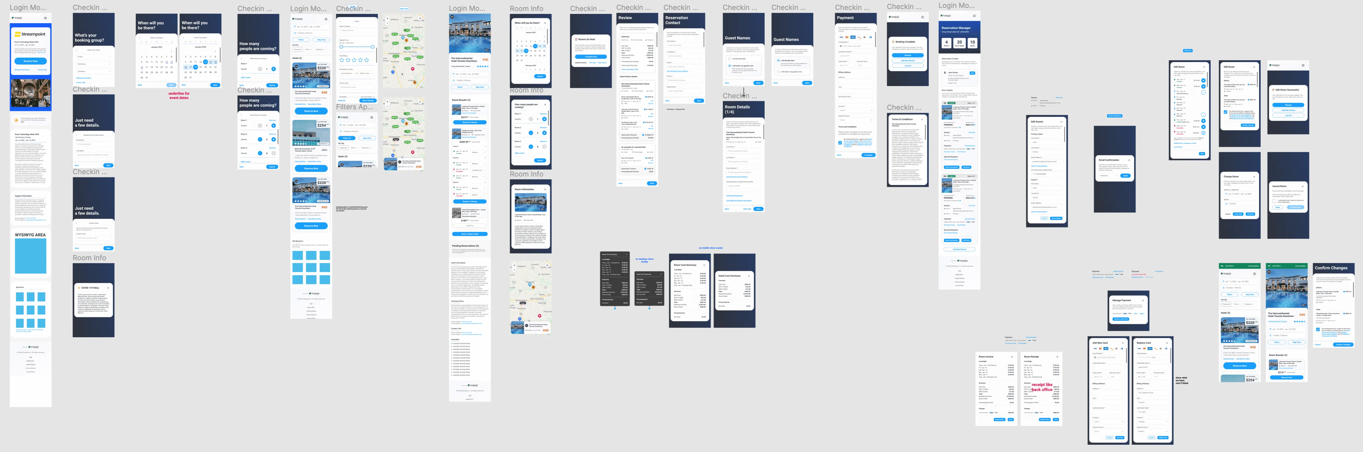 Mobile-first booking responsive composite