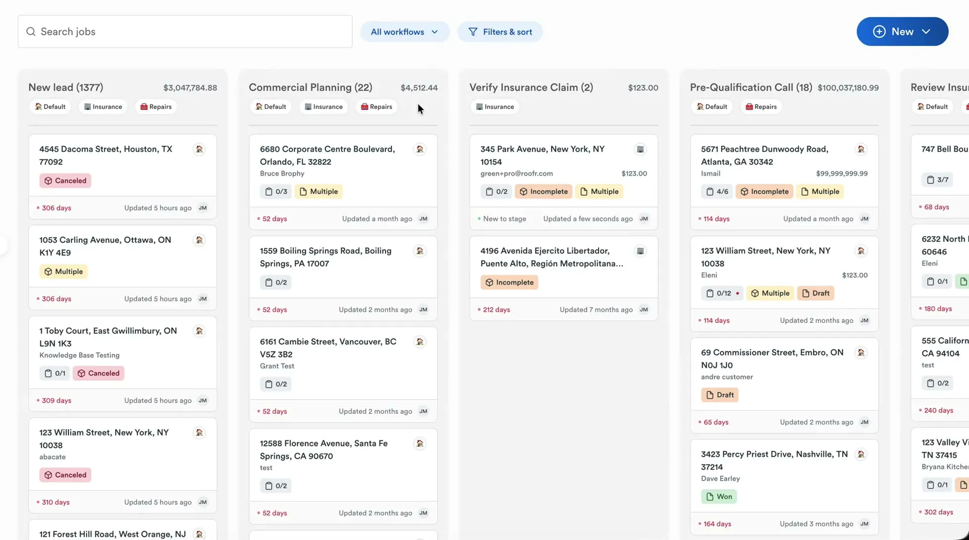 Custom Workflows