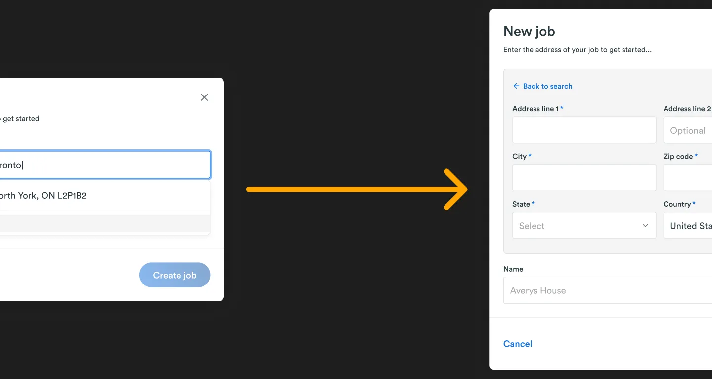 Original Figma mockup, text-only custom fields version