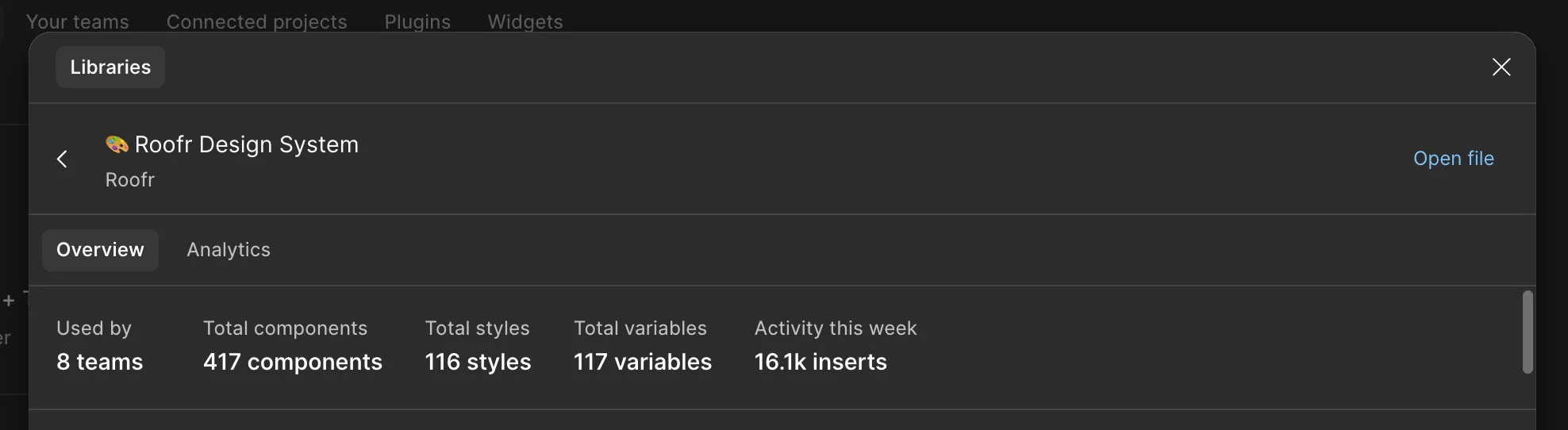 V1 design system library overview